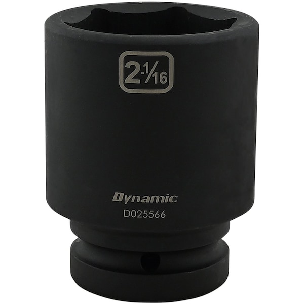 1" Drive Deep Socket, Black Phosphate, Tools 2-1/16" X 1" Drive, 6 Point Deep Length